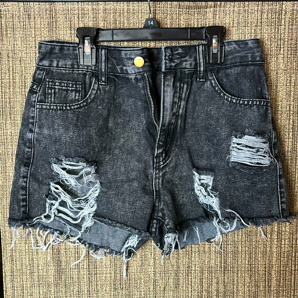 Dark gray SHEIN jean shorts